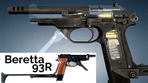 3d Animation How A Beretta 93r Select Fire Pistol Works Youtube
