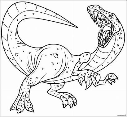 Allosaurus Dinosaur Coloring Pages Drawing Astounding Getdrawings