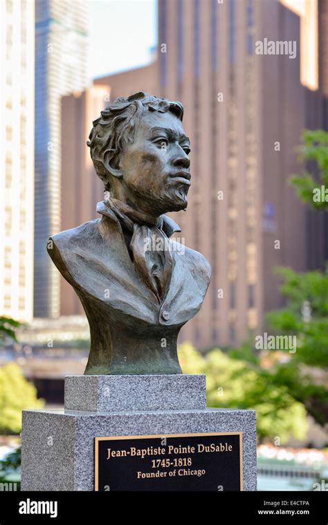 Jean Baptiste Pointe Dusable Founder Of Chicago Bust Sculpture In