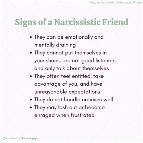 10 Ways To Deal With A Narcissistic Friend