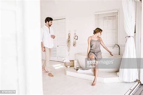 Couple Sharing Bathroom Photos And Premium High Res Pictures Getty Images