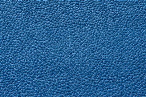 Closeup Of Seamless Blue Leather Texture Stock Photo