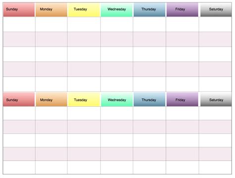 Free Printable 2 Week Meal Planners 4 Different Designs The