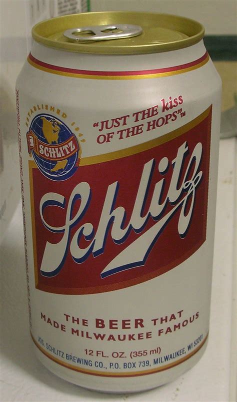 Can Of Schlitz Can Of Schlitz The Beer That Made Milwauke Flickr