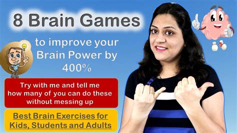 8 Brain Games For Kids Memory Games For Kids Brain Exercises To