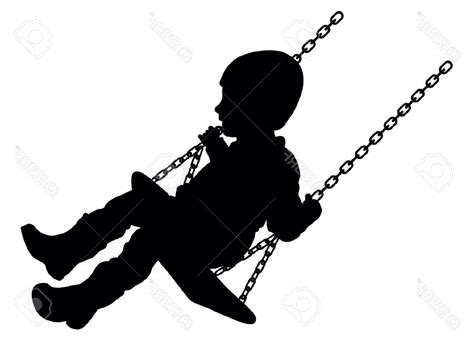 Child Swinging Silhouette At Getdrawings Free Download