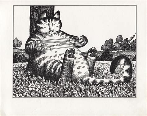 Kliban Cat Cats Cradle Vintage 1981 Print 9 X 11 Cat Art Print