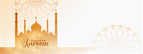 Background Spanduk Festival Musim Buka Puasa Ramadan Kareem Muslim