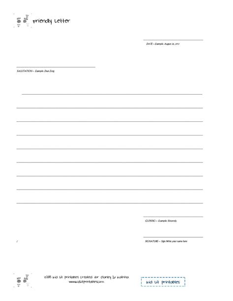 Blank Letter Template For Students Cover Letters