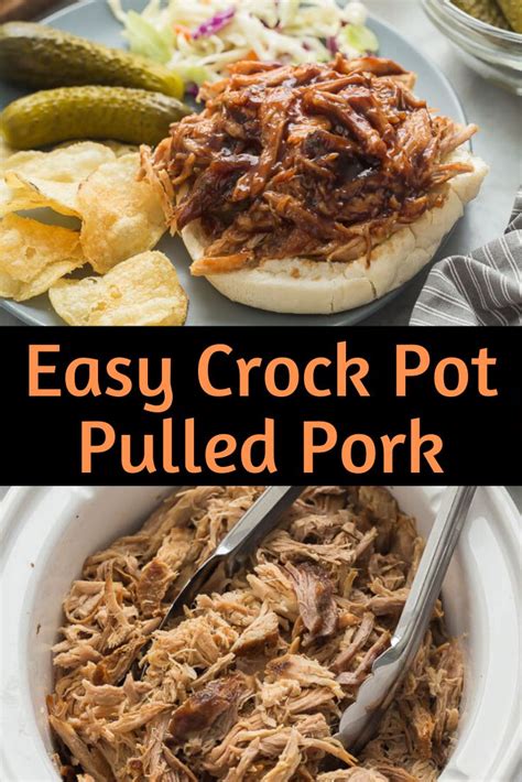 Easy Crock Pot Pulled Pork Crockpot Pulled Pork Crock Pot Pulled