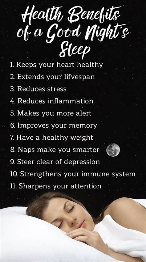 Find Out The Health Benefits Of A Good Nights Sleep Healthy Healthybodyhealthymind Sleep