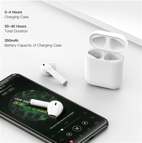The perfect headphones for apple devotees. Cuffie simil AirPods - i12TWS - Upgraded Edition ...