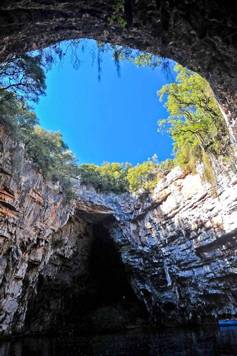 Melissani Cave On The Island Of Kefalonia Greece Stock Image Colourbox