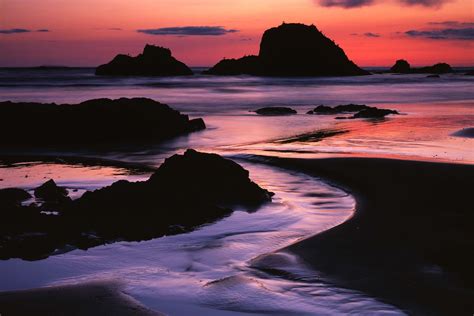 Sunset At Ruby Beach Olympic National Park Washington National Parks