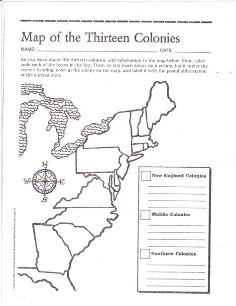 Outline Map 13 Colonies Printable Printable Maps