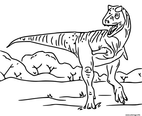 Coloriage Jurassic World La Colo Du Cretace Carnotaurus Dessin Jurassic