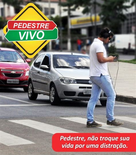 projeto leva conceitos de respeito às sinalizações de trânsito para o pedestre portal araxá