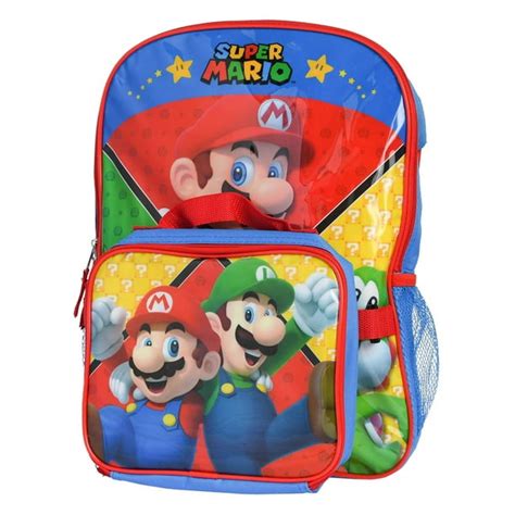 Nintendo Super Mario Luigi Yoshi Backpack 16 And Detachable