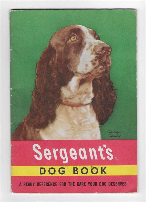 Vintage 1950s Pet Guide Sergeants Dog Book Etsy Dog Books Dogs