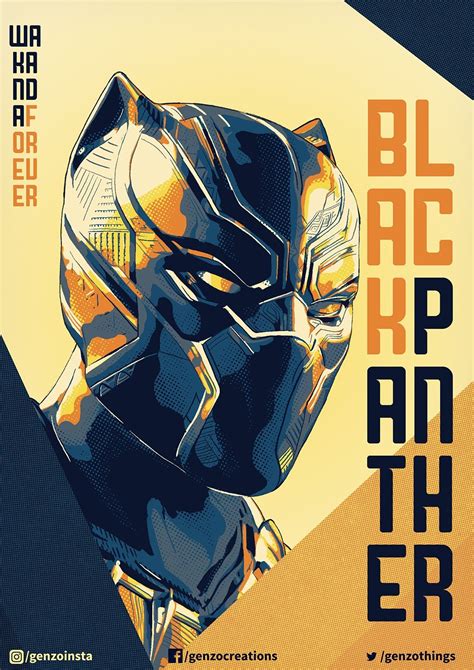 Black Panther Genzo Posterspy Black Panther Marvel Black Panther