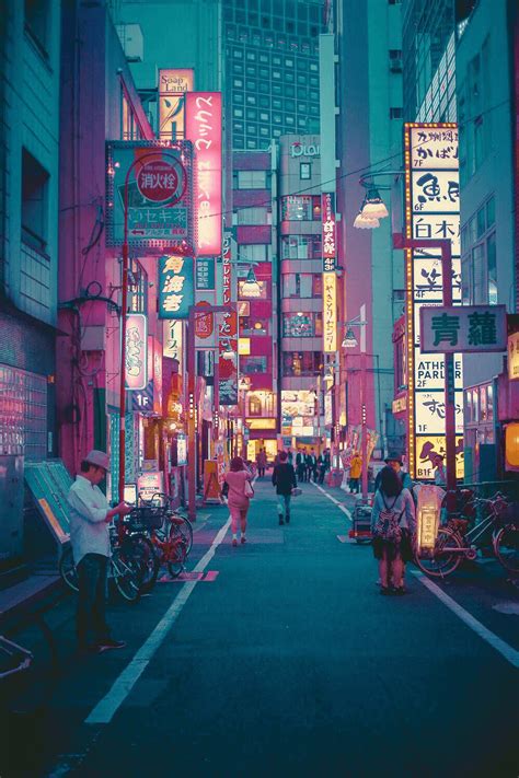 10 Aesthetic Japanese Neon Wallpaper Free