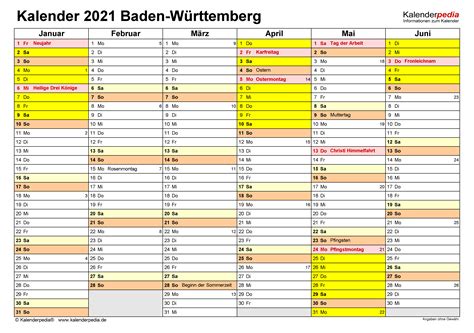 Baden Württemberg Ferien Deutschland 2021 Alle Ferienkalender