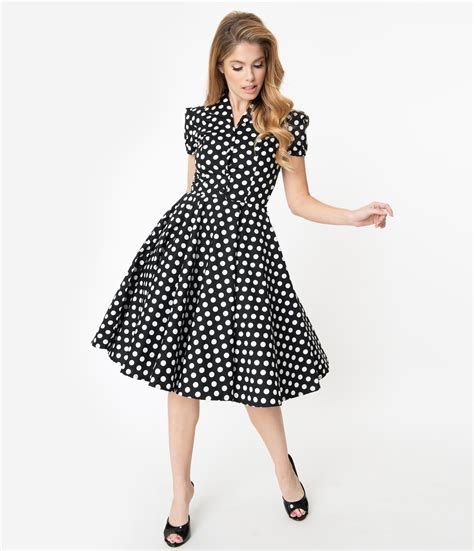 polka dot dresses 20s 30s 40s 50s 60s in 2020 1950s fashion dresses vintage polka dot