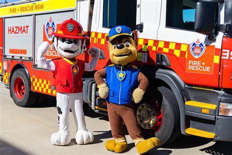 Paw Patrol Joins Forces With Fire And Rescue Nsw To Celebrate Open Day