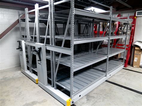 Mobile Industrial Racks Rolling Bulk Shelves Warehouse Storage