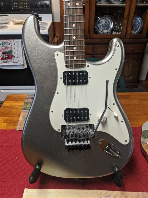 Fender Blacktop Stratocaster Hh Floyd Rose With Upgrades Reverb