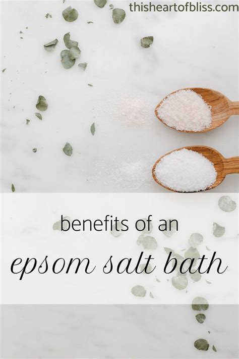 Epsom Salt Baths Are A Great Way To De Stress And Relax Your Mind And Body There Are Many Health