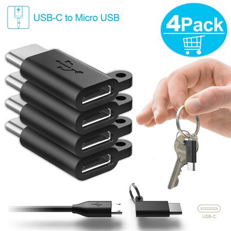 4 Pcs Usb C Male To Micro Usb Female Converter Connector Usb 31 Type C