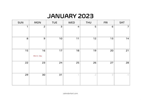 Word Calendar Template 2023 Calendarkart Editable Calendar