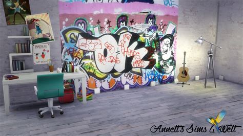 Sims 4 Ccs The Best Graffiti Walls By Annett85