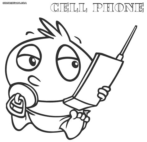 You can use our amazing online tool to color and edit the following phone coloring pages. Cell Phone Coloring Page - Coloring Home