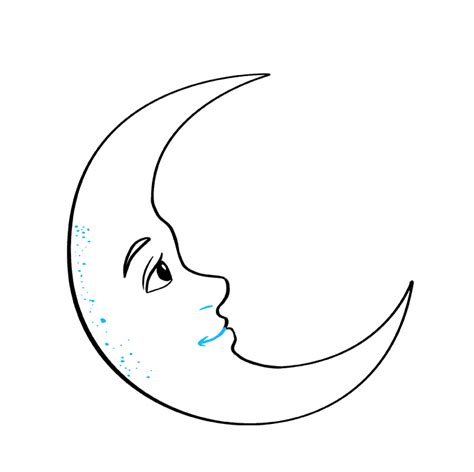 Glitter A Moon Coloring And Drawing How To Draw A Moo
