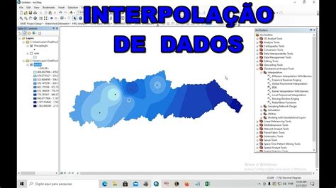ArcGIS Interpolação de dados usando IDW YouTube