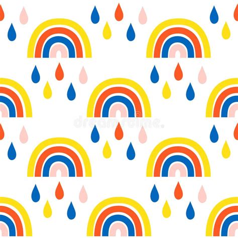 Rainbows Raindrops Stock Illustrations 141 Rainbows Raindrops Stock