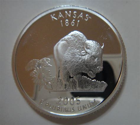 Statehood Quarter 2005 S Kansas Silver Proof 66 Gem For Sale Buy