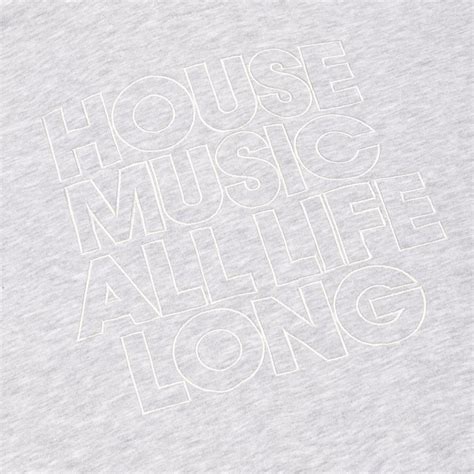 Defected House Music All Life Long Hoodie Heather Grey Defected Records™ House Music All