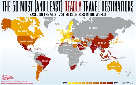 Les 10 destinations les plus meurtrières pour les touristes Le Bonbon