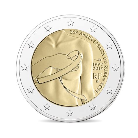 2 Euro Commémorative France 2017 Lutte Contre Le Cancer Du Sein