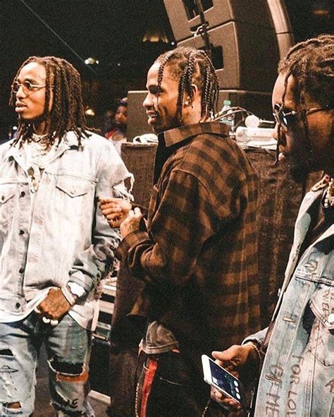 Spotted Travis Scott Quavo And Offset In Balenciaga And Gucci Pause