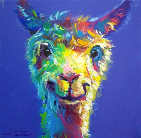 No Drama Llama Artist Jos Coufreur Pop Art Animals Llama Painting