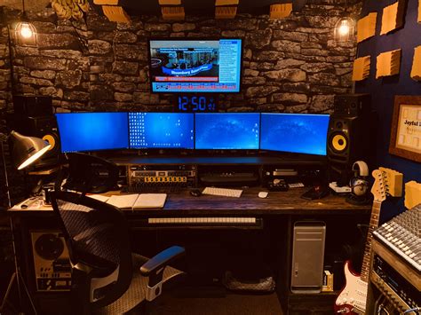 DIY Home Studio Desk | Recording studio home, Home studio desk, Home studio