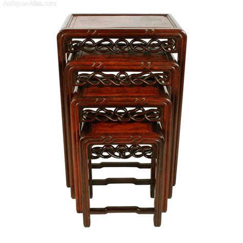Nest Of Four Chinese Rosewood Tables Antiques Atlas
