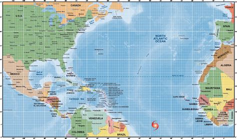 Printable Atlantic Hurricane Tracking Map