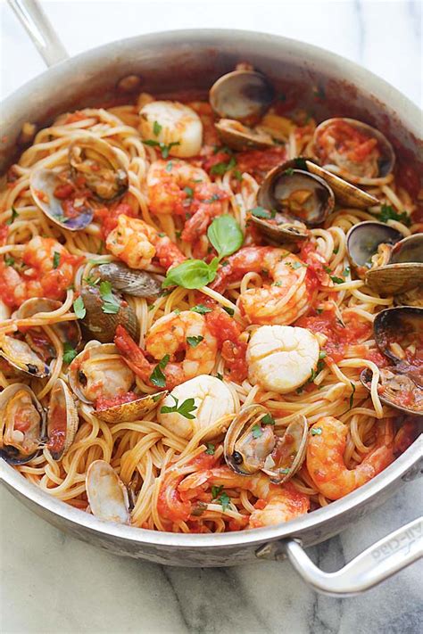 One Pot Seafood Pasta Easy Delicious Recipes