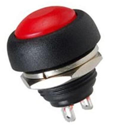 Push Button Switch Red Offon Spst 2p 3a 125vac Pn Ces 66 2441