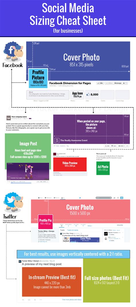 Social Media Image Sizing Cheat Sheet Infographic Iconic Offices Images